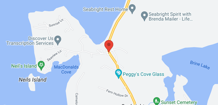 map of 11504 Peggys Cove Road